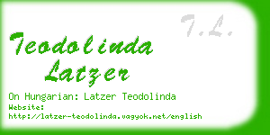 teodolinda latzer business card